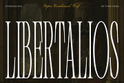 Libertalios - Super Condensed Serif, a Serif Font by Typia Nesia (Thumbnail 1 of 10)