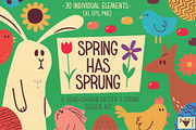 Spring Has Sprung Kit, an Animal Illustration by Turncoat Studio (Thumbnail 1 of 5)