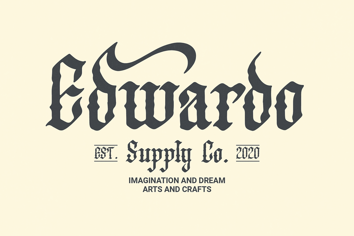 Mayhart Windah Blackletter Typeface, a Blackletter Font by Denustudios (Photo 2 of 12)