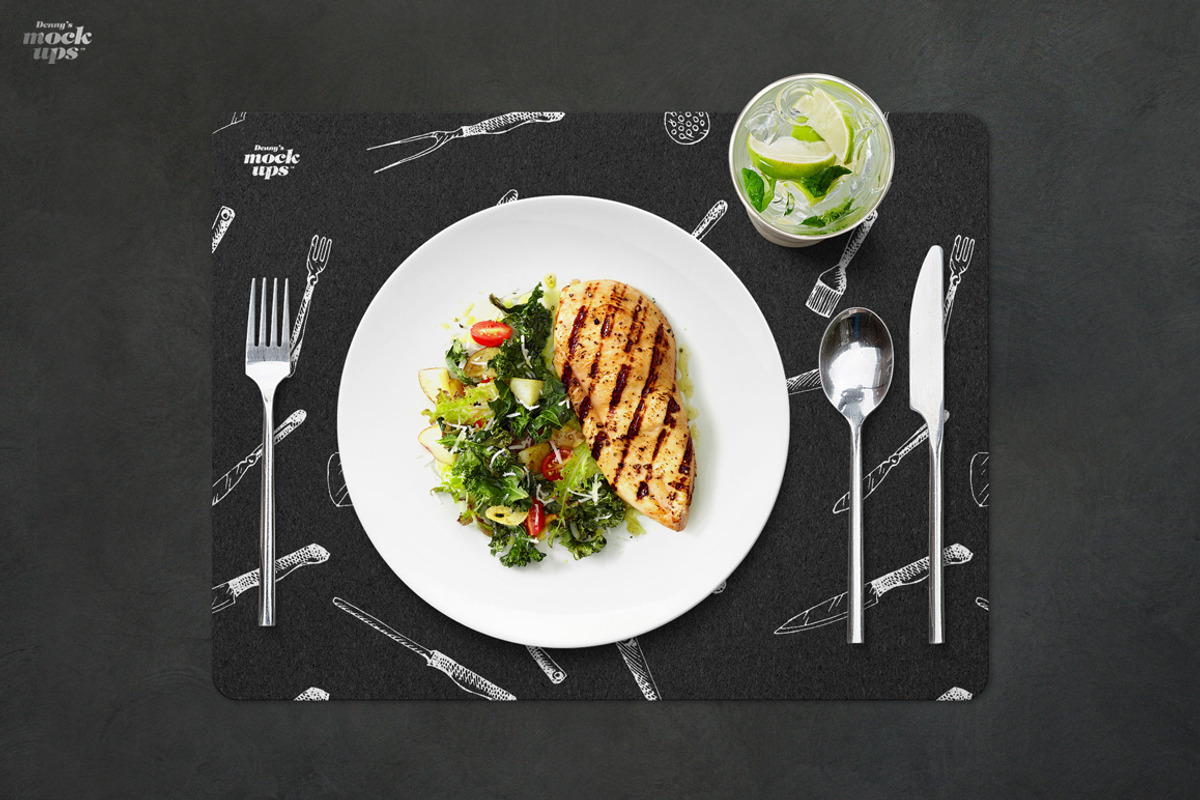 Cork Placemat Mockup, a Product Mockup by Denny's Mock-ups (Photo 4 of 6)