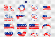 Watercolor 4th of July Clipart Set, an Object Graphic by ElenaKovalyova (Thumbnail 3 of 3)