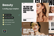 Gliwings - Beauty Landing Page, a Landing Page Template by SLAB! Design (Thumbnail 1 of 5)