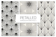 Petalled Seamless Patterns Set 5, a Pattern Graphic by Curly_Pat (Thumbnail 1 of 6)