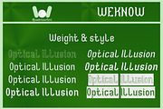 Optical Illusion font, a Font by weknow (Thumbnail 7 of 8)