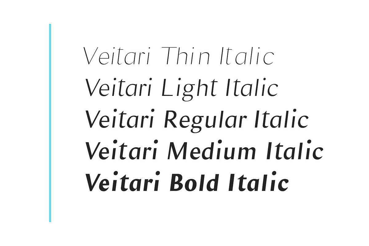 Veitari Typeface preview 4