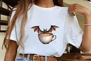 Whimsical Halloween Coffee Clipart, an Illustration by CrexoraLab (Thumbnail 4 of 5)