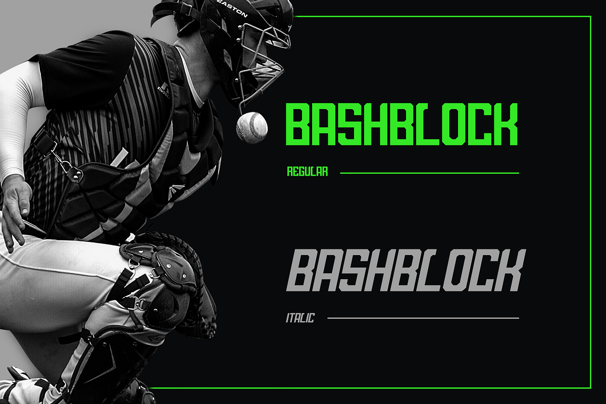 BashBlock Display Font, a Script Font by Haws.std (Photo 3 of 5)