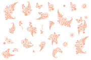 Siri Floral Elements Font, a Symbol Font by shawnanonna (Thumbnail 2 of 2)
