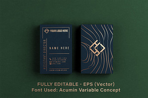 Portrait Business Card Design Vector, a Business Card Template by Pixelicious