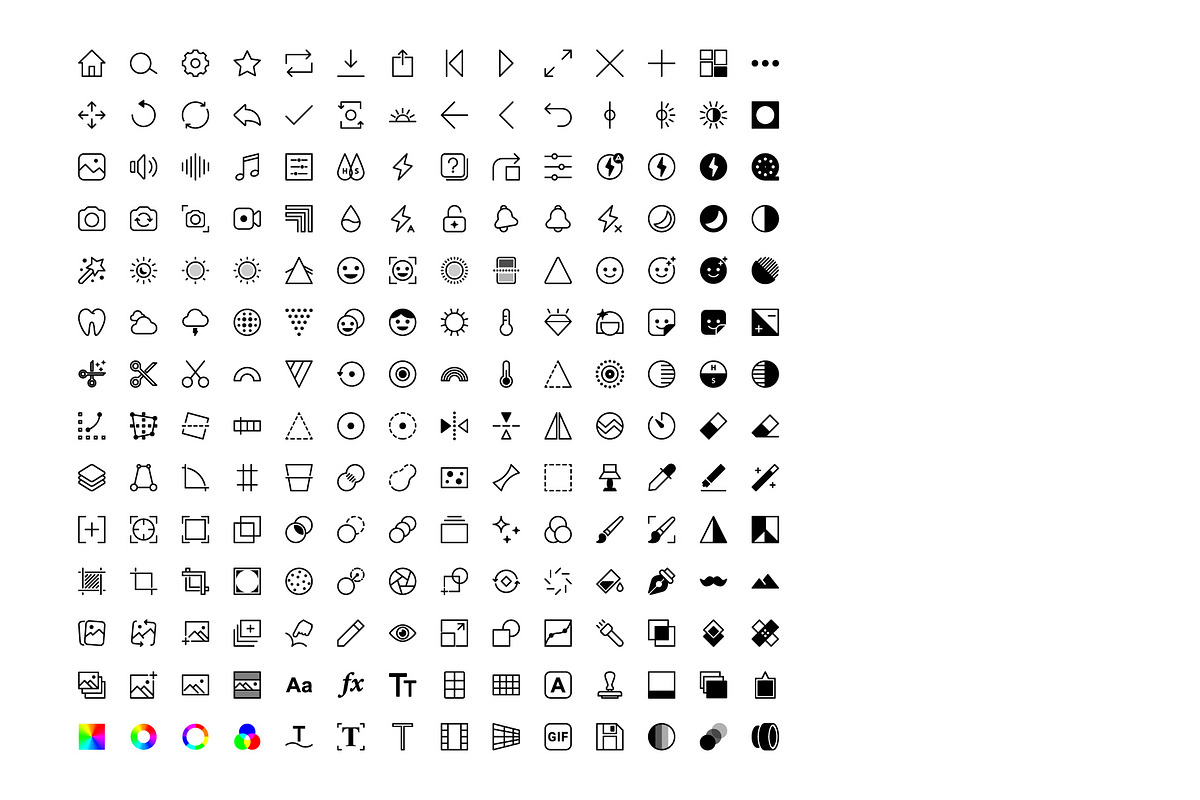 Edit icons set, an Outline Icon by karnofff (Photo 3 of 12)
