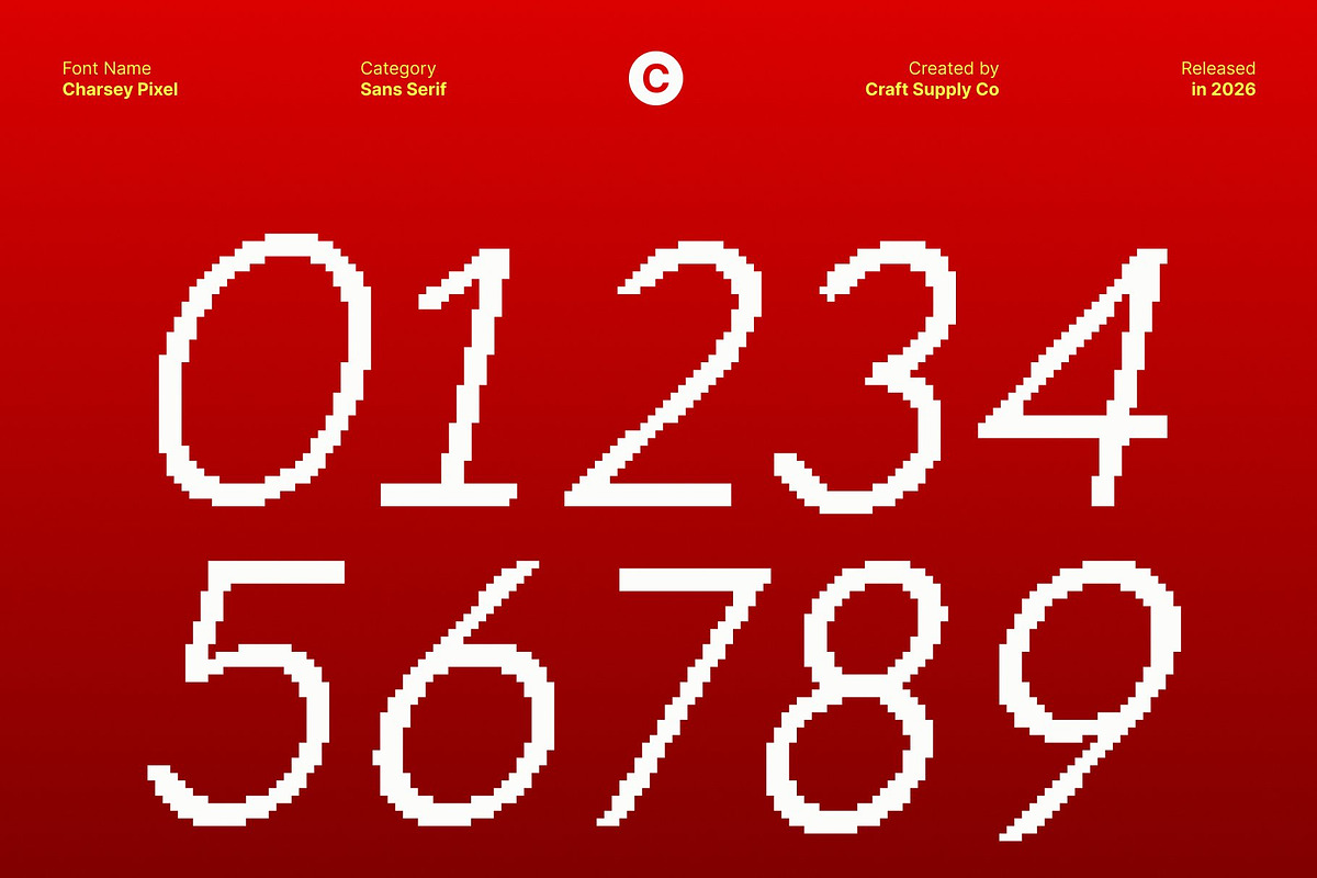 Charsey Pixel, a Sans Serif Font by Craft Supply Co. (Photo 6 of 8)
