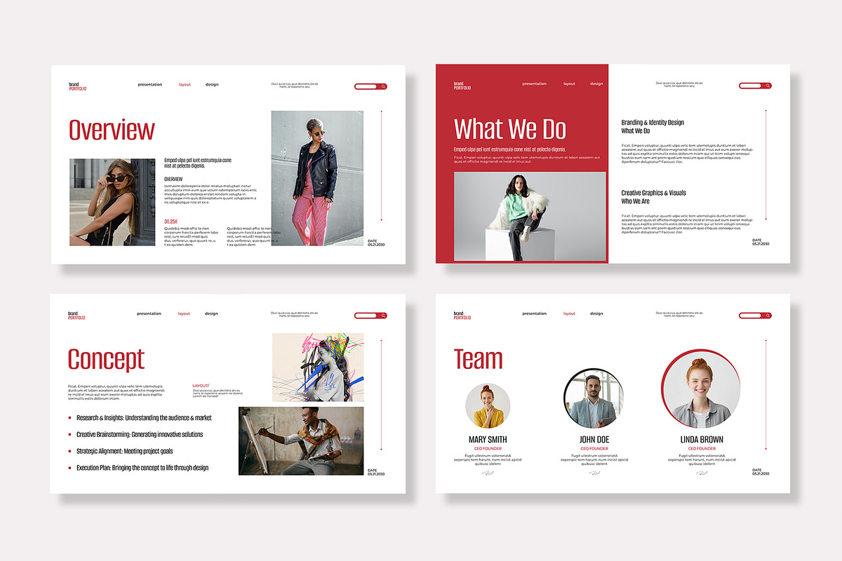 Portfolio Presentation Template preview 3