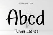 Funny Lashes, a Handwritten Font by Wow Magic (Thumbnail 2 of 3)