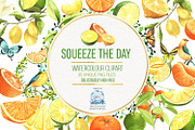 Lemon Lime Orange Watercolor Bundle, a Food Illustration by LilyBoo Clipart (Thumbnail 1 of 6)