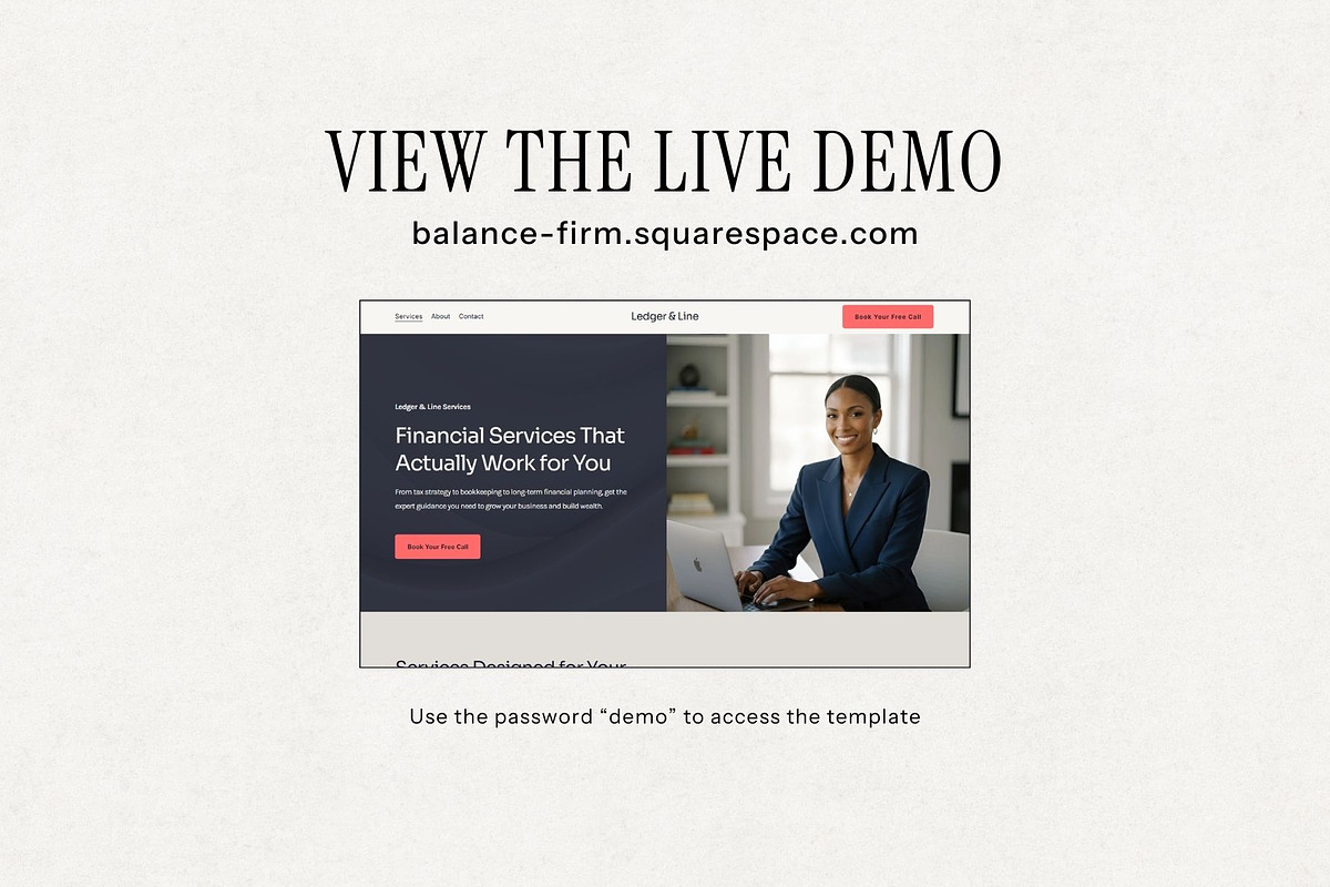 Accountant Website Template, a Squarespace Template by Pretty Boss Designs (Photo 6 of 6)