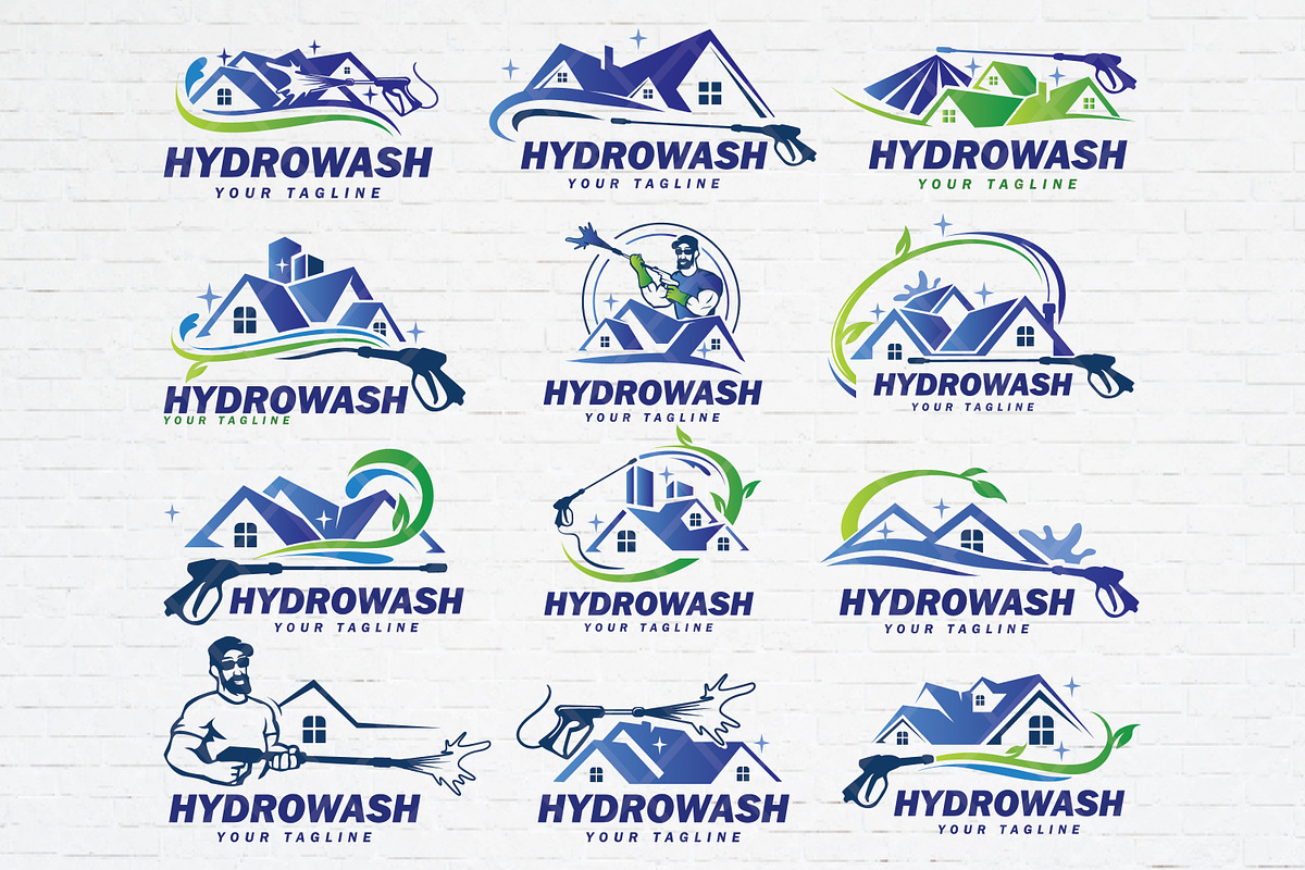 Professional Hydrowash logo template, an Object Graphic by Guavanaboy (Photo 1 of 5)