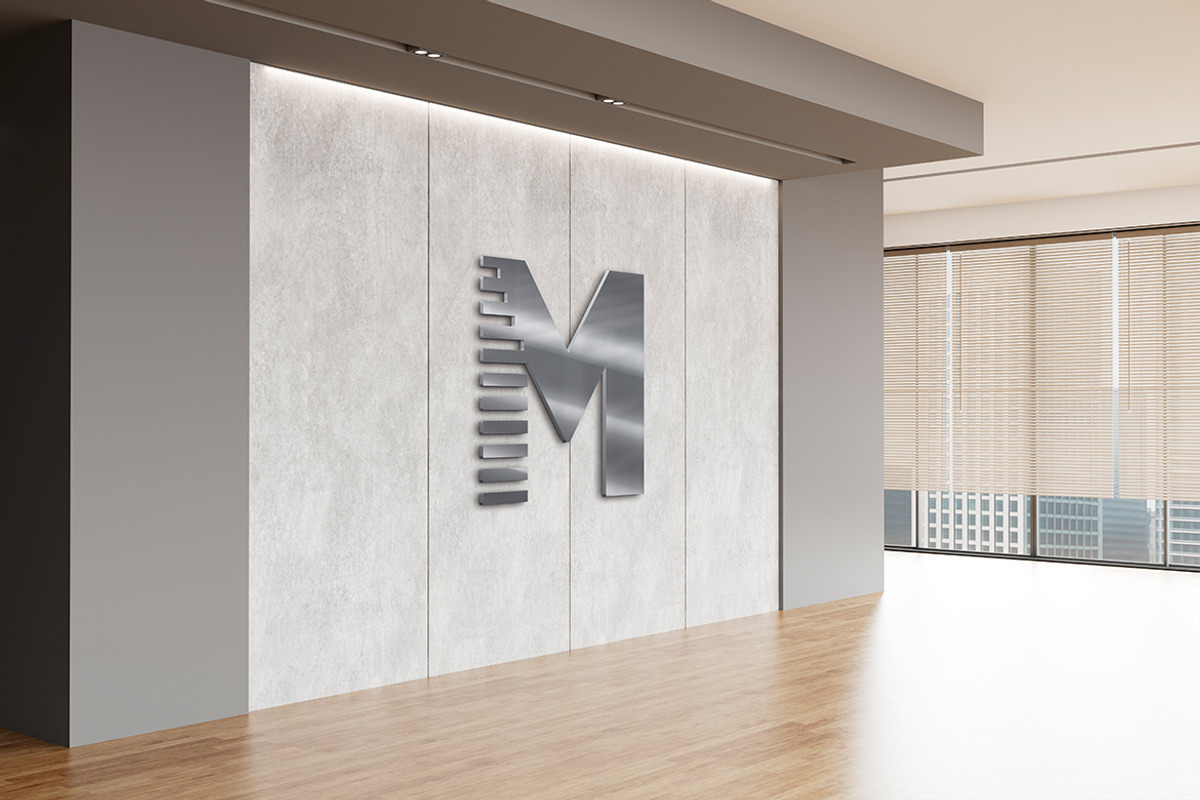 Metallic 3D Logo Wall Mockup, a Product Mockup by McLittle Stock (Photo 2 of 3)