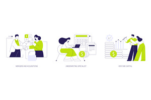 Investment banking isolated cartoon, a Finance Illustration by Visual Generation