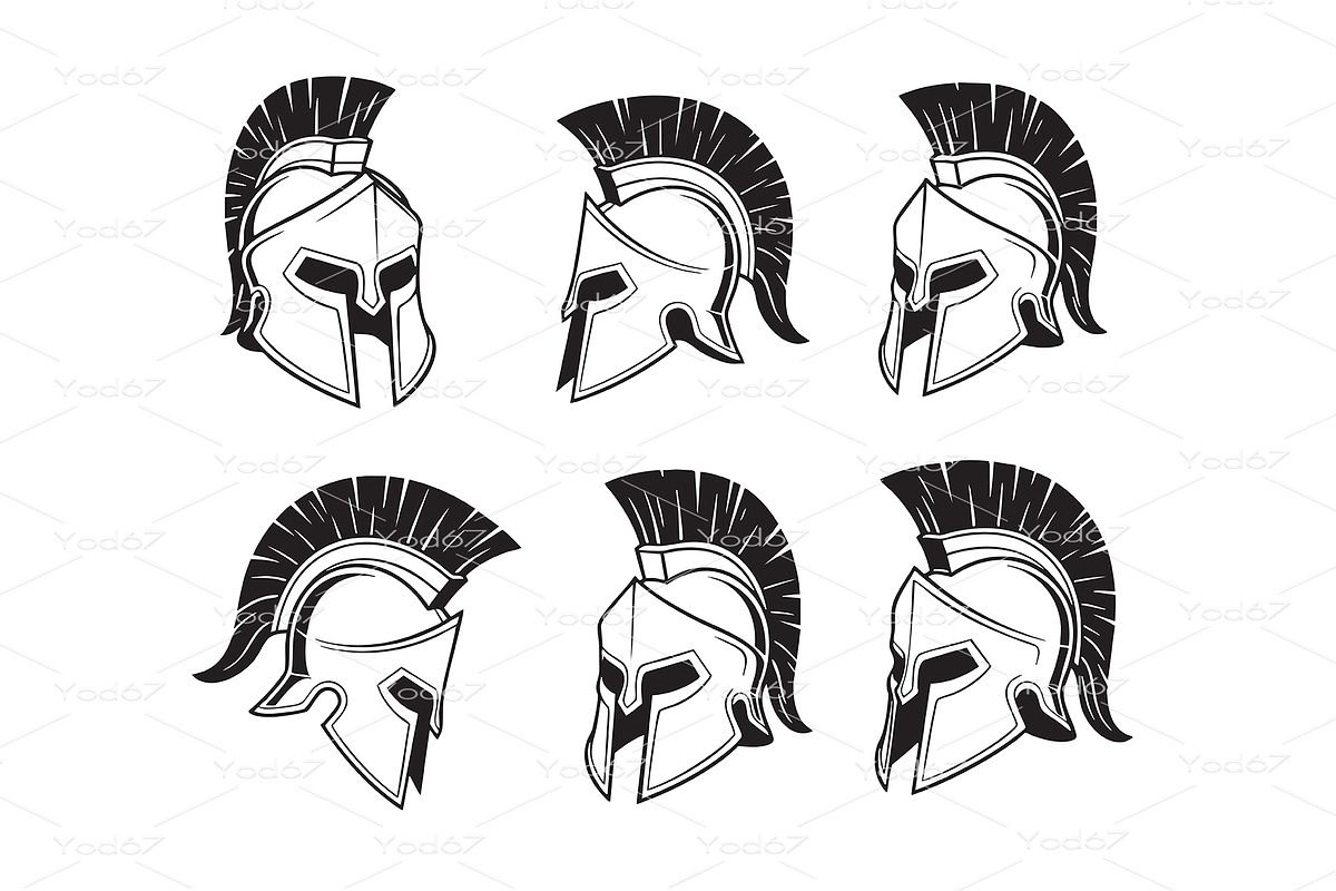 Set of classic Spartan or Corinthian, an Object Illustration by yod67