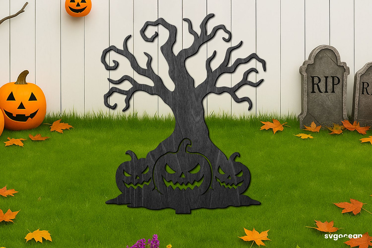 Halloween Garden Stakes Bundle, an Illustration by svgocean (Photo 20 of 21)