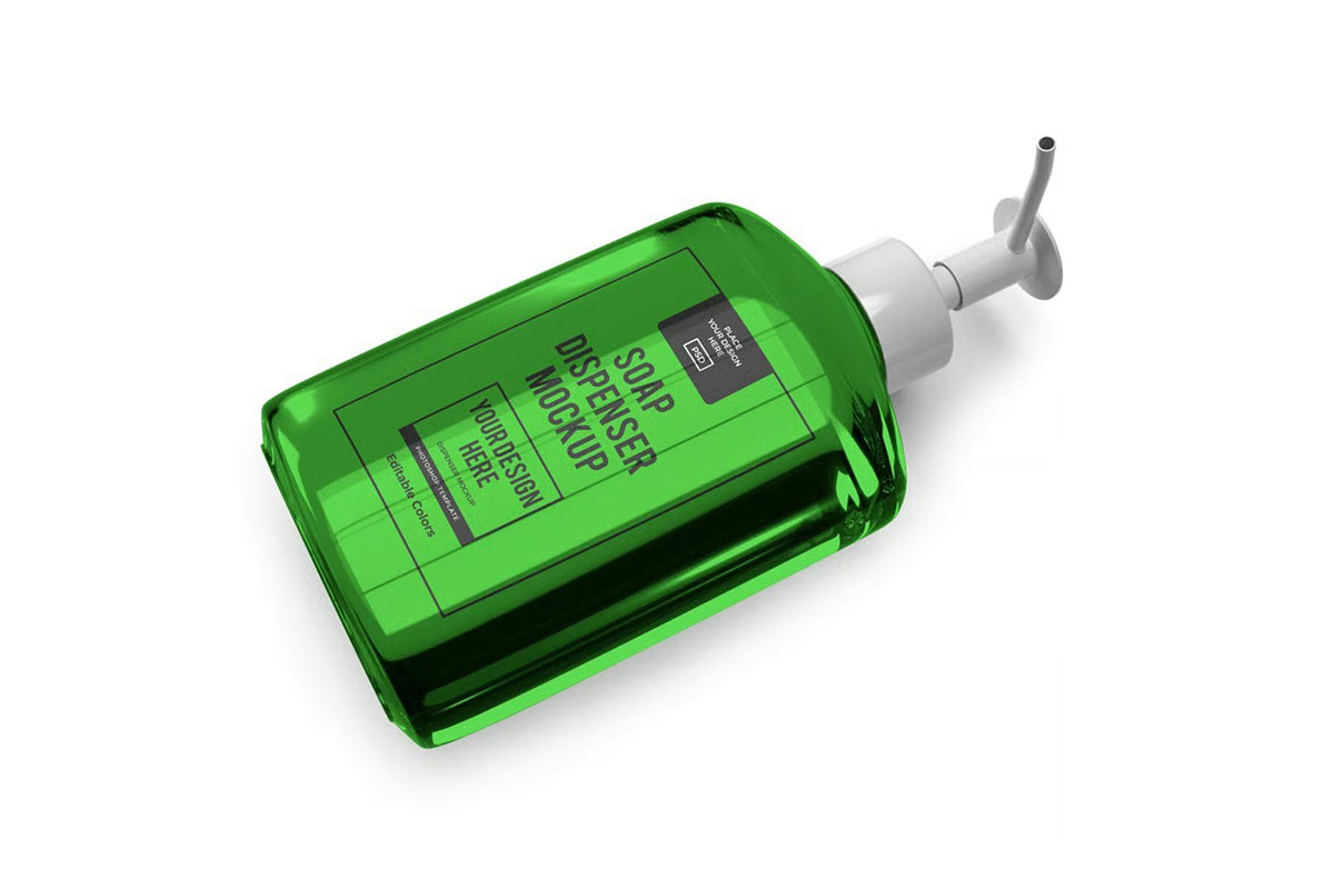 Soap Dispenser Mockup Template Set, a Household Mockup by DesignRushMarket (Photo 8 of 11)