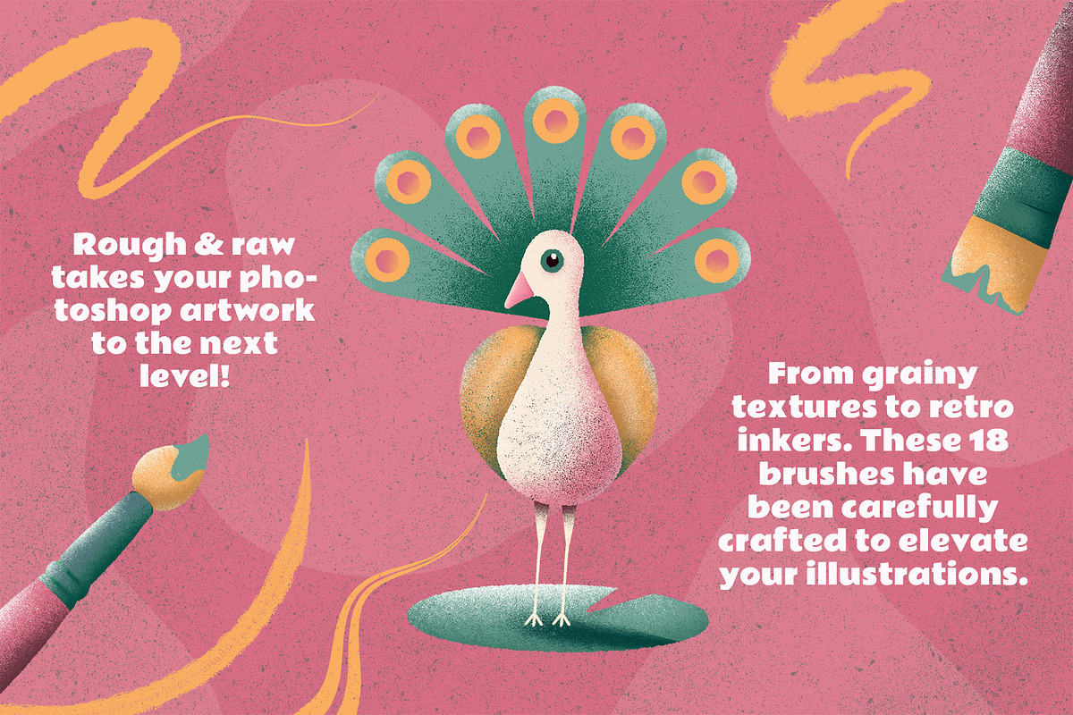 Rough & Raw Photoshop Brush Set, a Brush Add-On by Shoutbam (Photo 8 of 10)