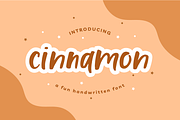 Cinnamon - Fun Handwritten Font, a Sans Serif Font by ClementineCreative (Thumbnail 1 of 8)