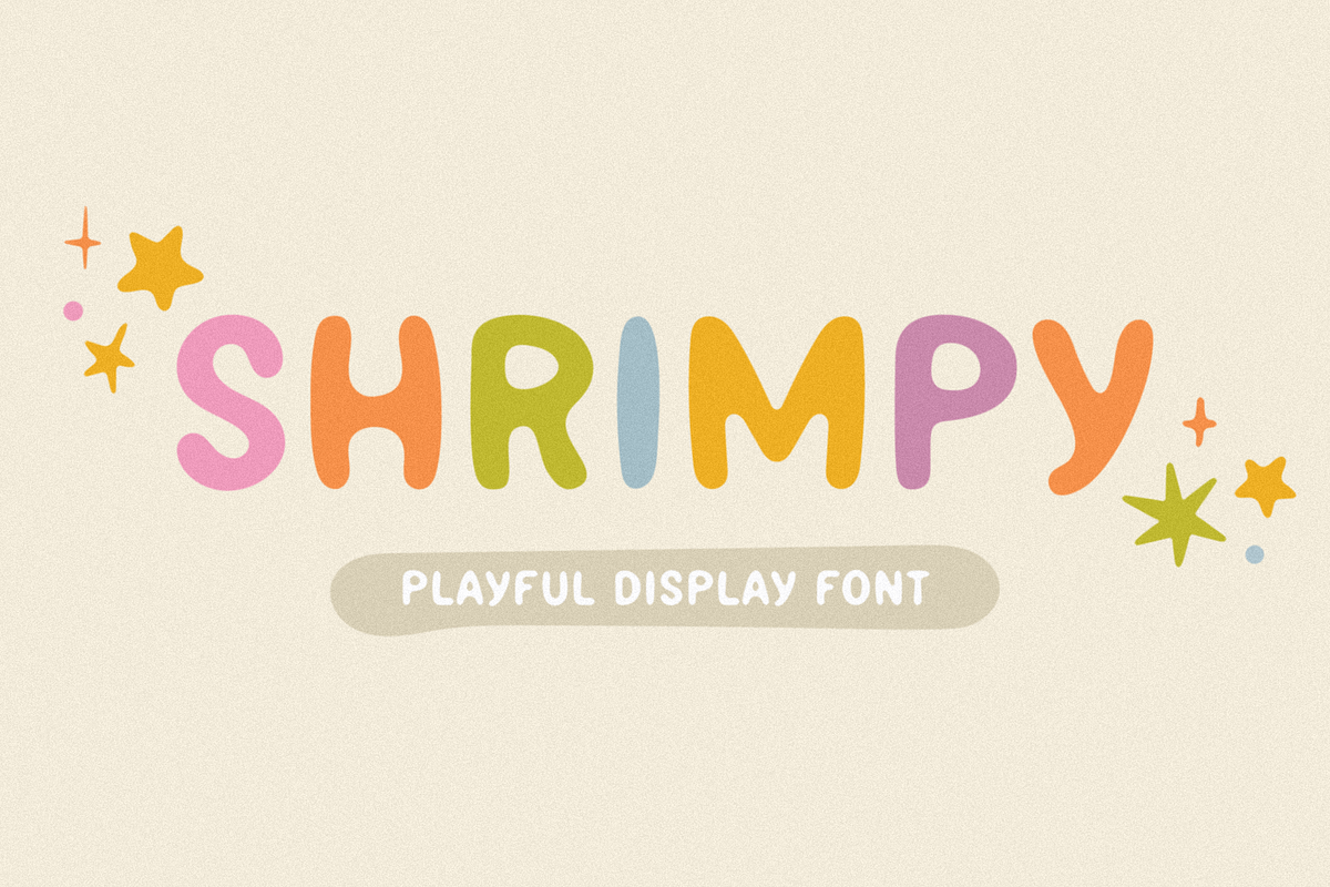 Shrimpy: Font + Graphics, a Sans Serif Font by Bruised Goods (Photo 15 of 15)
