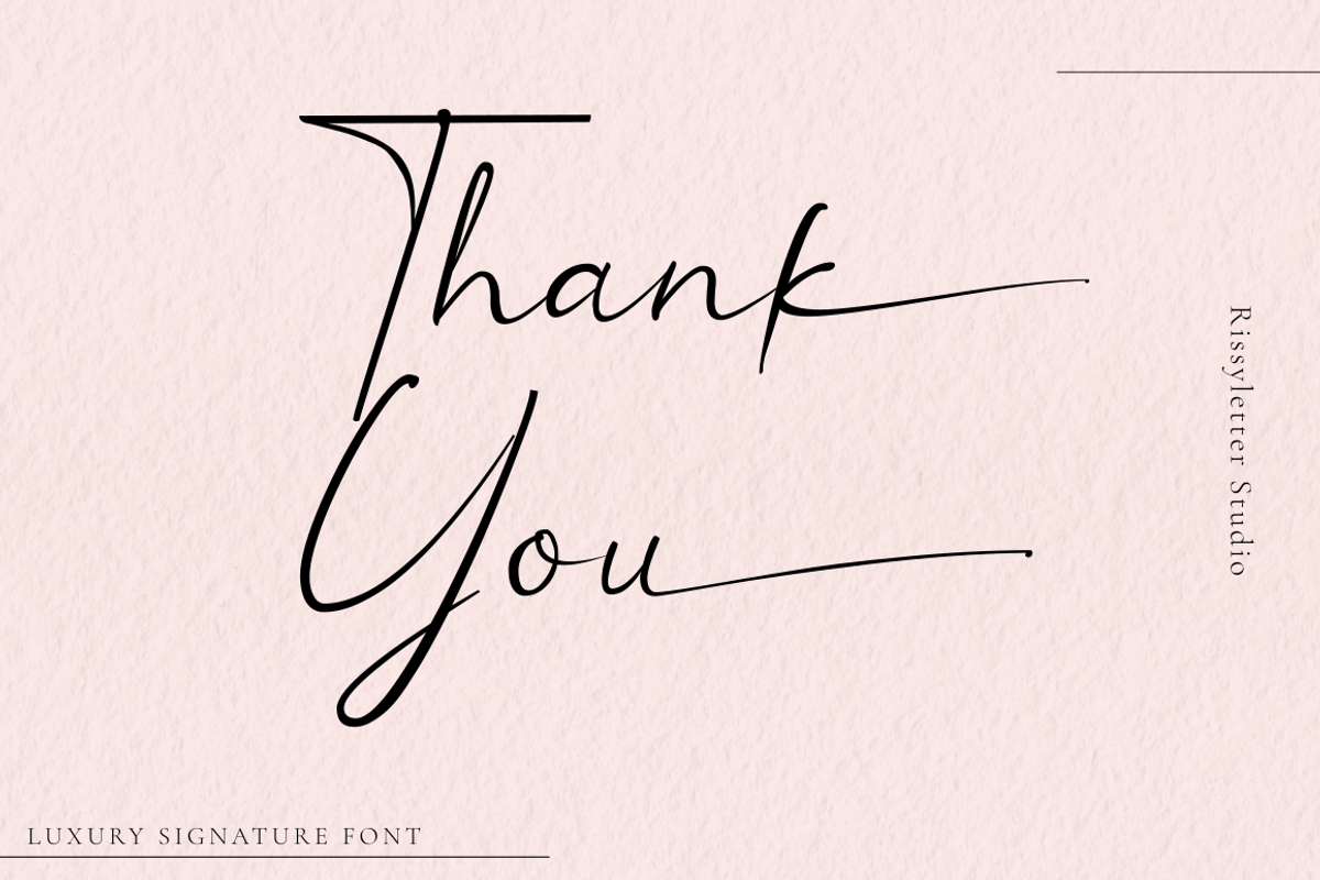 Saintine | Classy Signature Font, a Script Font by Rissyletter Studio (Photo 13 of 13)