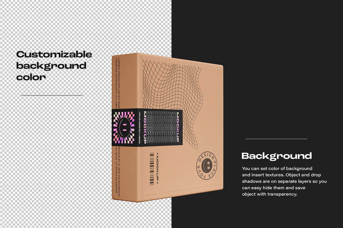 Adhesive Sealing Labels Mockup Set, a Packaging Mockup by ForgeDesign (Photo 3 of 10)