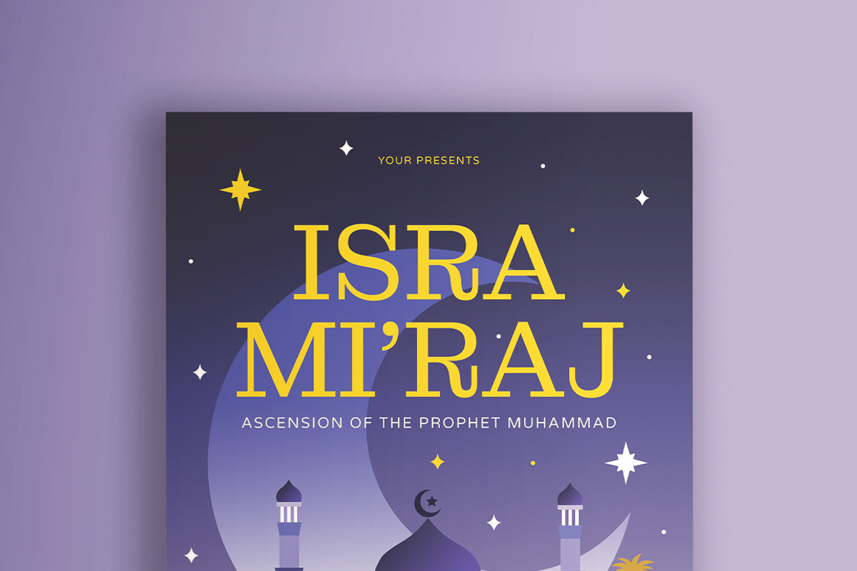 Isra Mi'raj Flyer, a Flyer Template by KMZVR.Lab (Photo 5 of 5)
