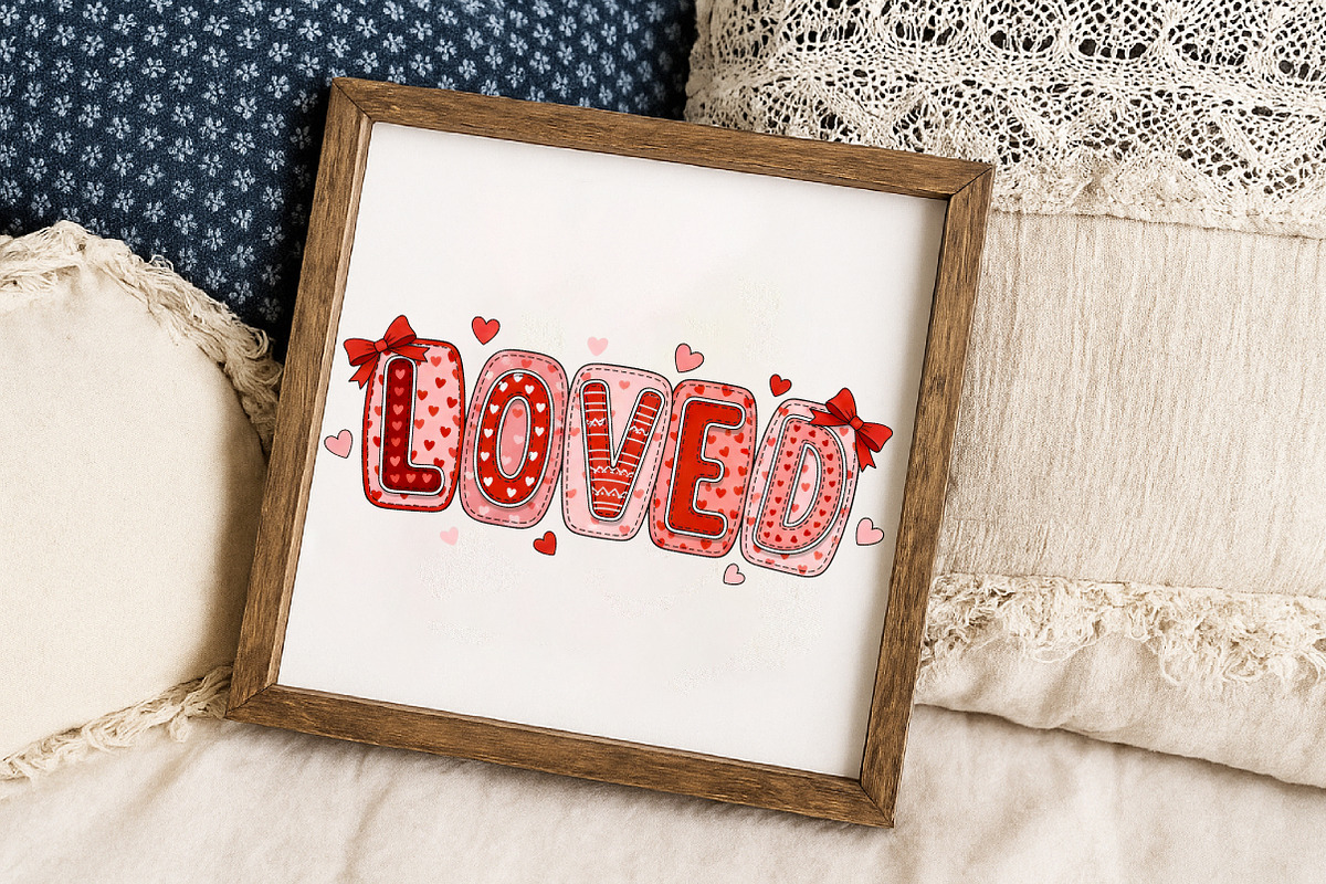 Loved PNG, Valentine's Day PNG, Prep, an Illustration by Libby Wishes (Photo 5 of 5)
