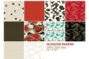 Chinese Dragon Digital Papers, a Pattern Graphic by ilonitta (Thumbnail 2 of 13)