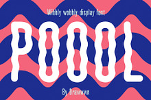 Poool | Wobbly font
