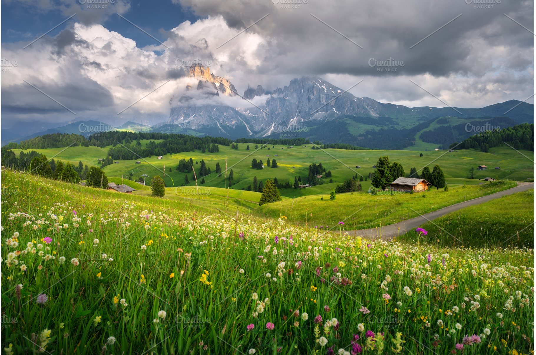 Scenic landscape with vibrant, a Nature Photo by den-belitsky
