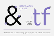 Munika - Modern Sans Serif Font, a Sans Serif Font by Gravitype (Thumbnail 11 of 15)