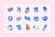 Baby Care 3D Icon Collection, an Object Illustration by twinstd (Thumbnail 6 of 6)