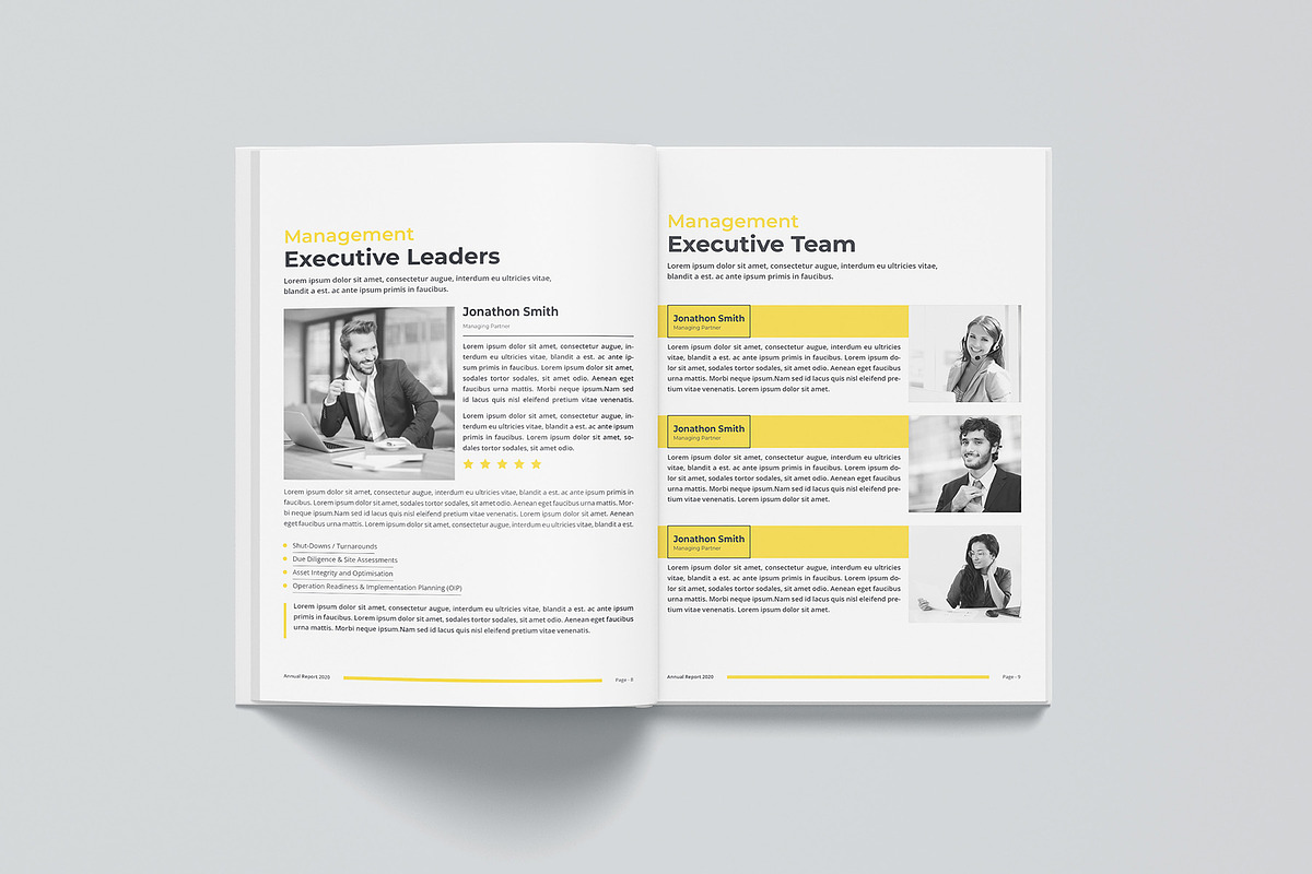 Annual Report Bundle | Word, indd, a Brochure Template by obayes (Photo 10 of 51)
