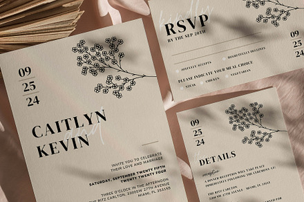 Biege Invitation Canva Template