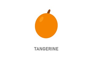 Tangerine citrus fruit. Juicy orange, a Food Illustration by GraphiShop