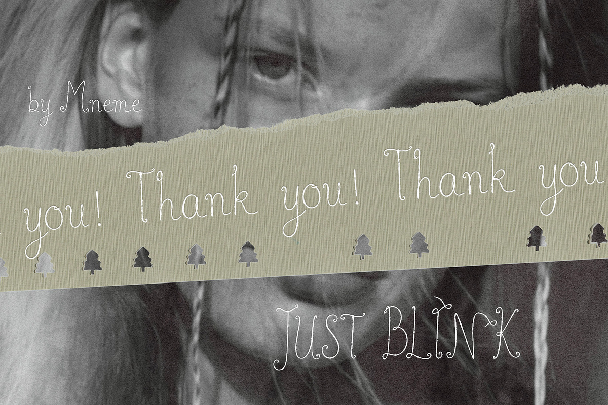 Just Blink Handwritten Font, a Handwritten Font by Mneme (Photo 8 of 8)
