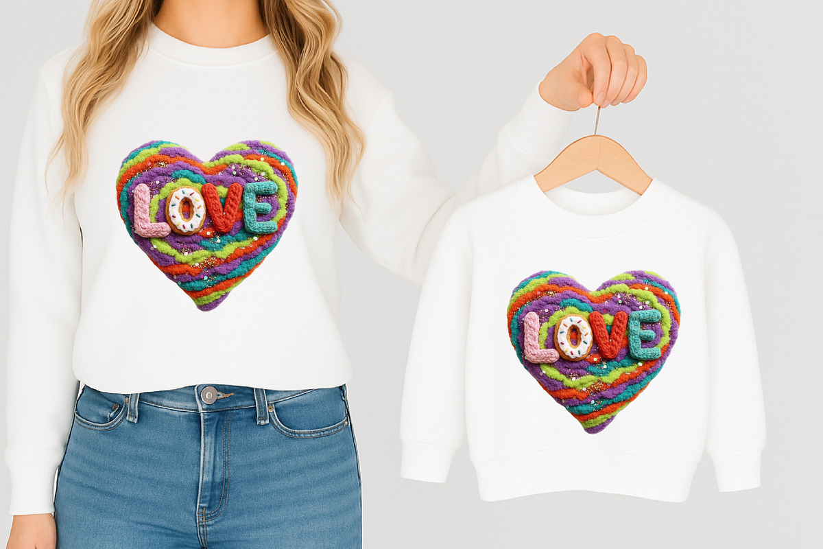 Faux Yarn Valentine Heart Png Love, an Illustration by designcity5 (Photo 7 of 8)