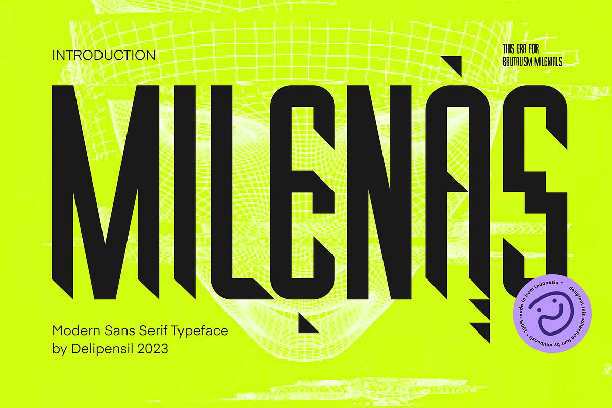 MILENAS - Modern Sans Serif, a Sans Serif Font by delipensil (Photo 8 of 8)