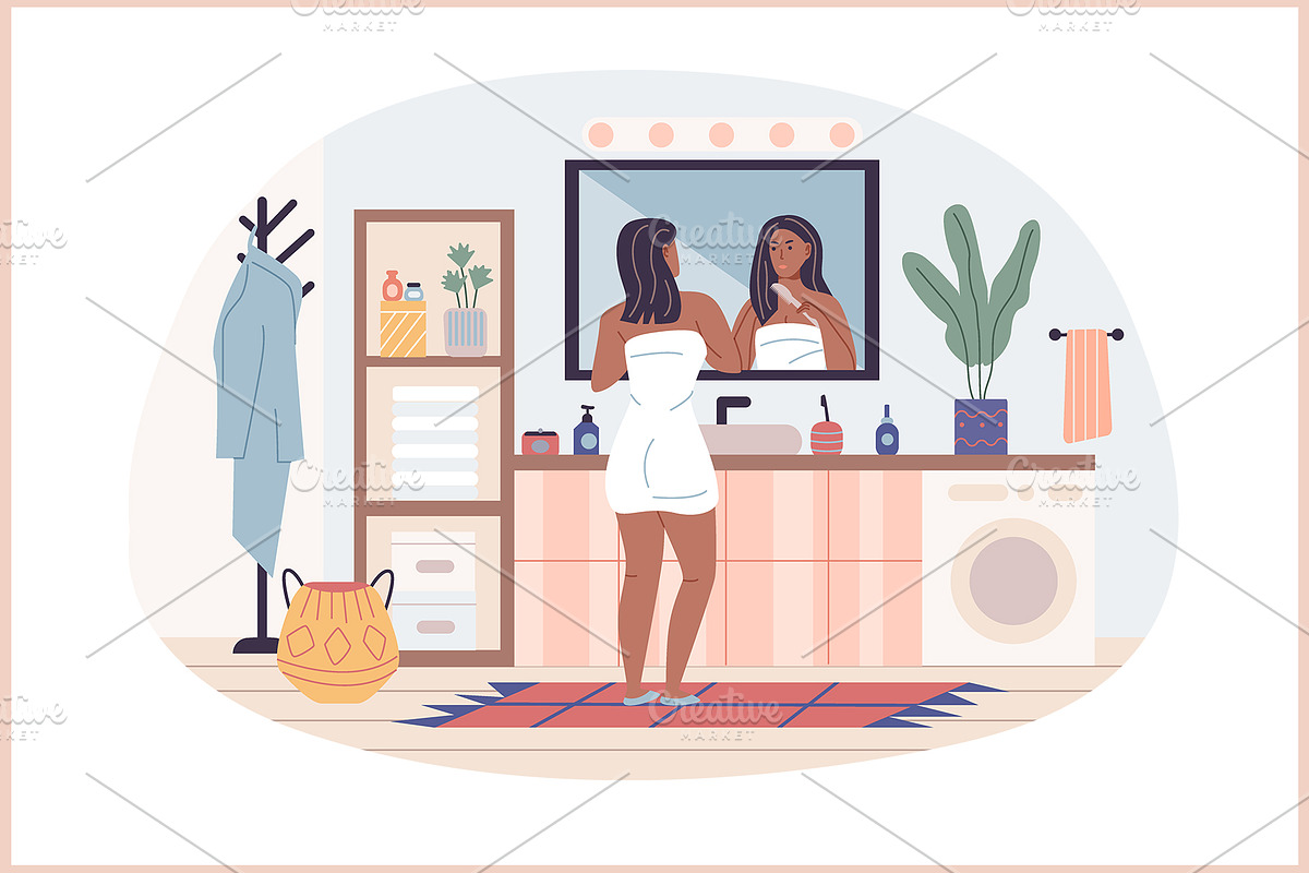 Daily Habits: Morning Routine Pack, a Healthcare Illustration by IRSYART (Photo 6 of 10)
