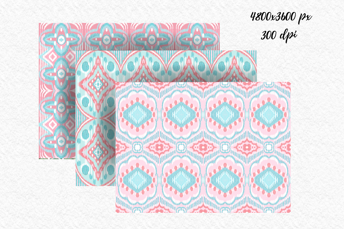 Pastel ikat Pattern seamless pattern, a Pattern Graphic by AkiraVilla (Photo 4 of 7)