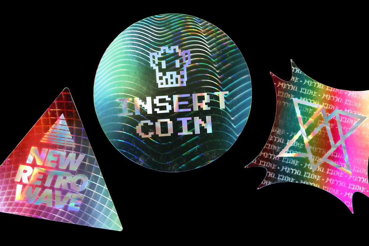 Holo Sticker Generator, a Product Mockup by BULBFISH (Photo 6 of 8)