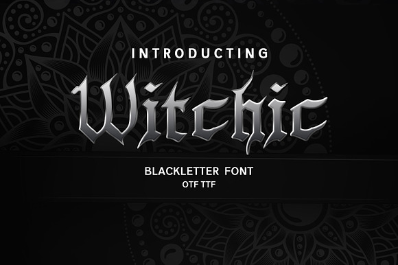 Witchic Blackletter Font preview 4