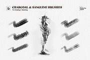 Charcoal Sketch Photoshop Brushes, a Brush Add-On by pixelbuddha.net (Thumbnail 2 of 7)