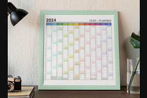 Calendar 2024 Planner Simple Style