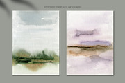 Minimalist Watercolor Landscapes, a Background Graphic by Marmoris.Arts (Thumbnail 12 of 23)